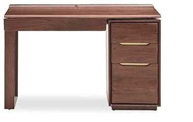 ABBNIA Computertisch Massivholz Schreibtisch Leichter Luxus Nordischer Schwarznuss-Eckschreibtisch Arbeitszimmer Computertisch Kommode Teetisch Stehpult