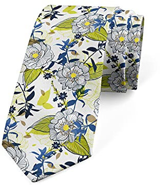 BHHJKK Corbata multicolor moderna para hombre, Verde lima, violeta, azul, Talla única