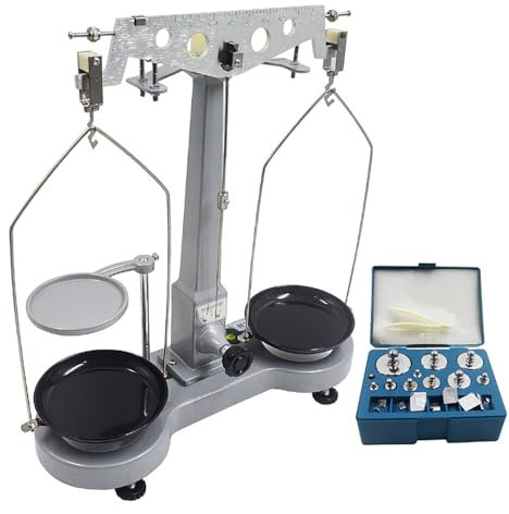 AYCDL Balance mécanique, Balance de Table à Levier Unique Haute précision 500 g 0,02 g, avec Poids Standard, matériel expérimental de mécanique Physique, Outils pédag