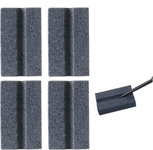 Flycppo 4 Pack Dart Sharpener,V-Sharp Darts Sharpener,Darts V-Sharp Sharpening Stone for Metal Dart Tips,Darts Sharpener Tool,Dart Sharpener Tools for Easy Polishing and Deburring