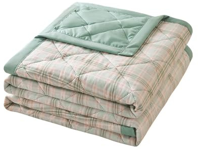 FANSU Tagesdecke Bettüberwurf Steppdecke Mikrofaser Doppelbett Einselbetten Tagesdecken Gesteppt Bettwäsche Sofaüberwurf Wohndecke Bettdecke Stepp Gesteppter Quilt (Buntes Grün,200x230cm)