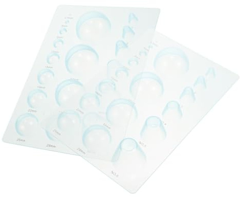 Angoily Molde para Quilling de Papel 3d de Media Bola con 3 Niveles para Manualidades, 2 Piezas de Plástico para Profesionales y Niños en Proyectos DIY