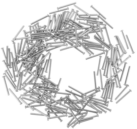 DOITOOL Remaches Sólidos de Acero Inoxidable 2x20 Mm, Cabeza Abovedada, 200 Unidades para Bricolaje, Reparaciones de Madera y Metal, Remache Metálico Resistente y Duradero