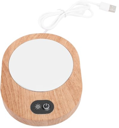 Sahgsa Elektrisk koppvärmare, snabb uppvärmning, halkfri, USB-kontakt, 13 W, 5 V, 3 A, tekoppsvärmare för glas, keramik och rostfritt stål