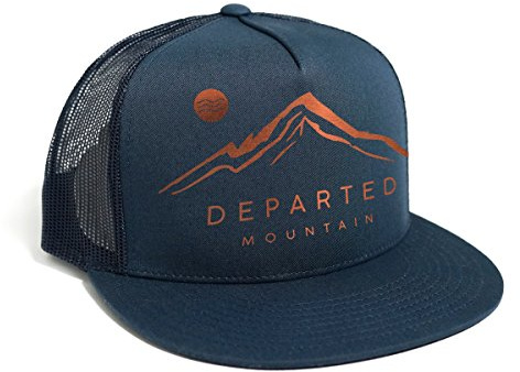 DEPARTED herr mesh trucker-hatt med tryck/tryck – snapback-keps – nr 50, kustflotta