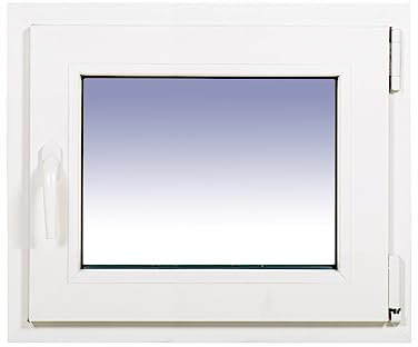 VENTANA STOCK PVCB0013L Finestra in PVC oscillante, Bianco, 60 cm (ancho) x 50 cm (alto)