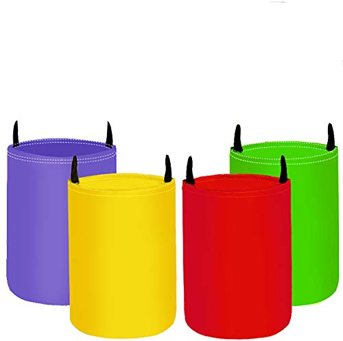 Hüpfsäcke für Kinder, Joyibay 4 Stück Sackhüpfen Outdoor Spielset für Partys und Sportfeste, Kindergeburtstag Spiele Partyset