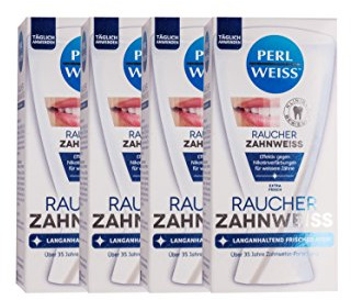 4x Perlweiss Raucher-Zahnweiss 50ml sichtbar weissere Z??hne