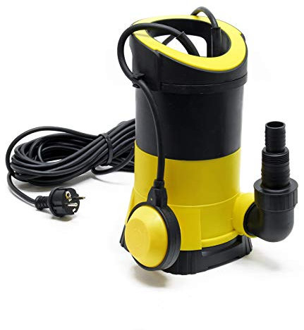 Wiltec Pompa sommersa acque nere 7000 l/h 400 w prevalenza 7,5 m Elettropompa a immersione