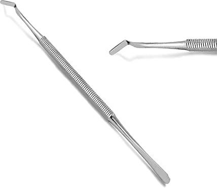 MEDSPO Professional Ingrown Toe Nail Cutters Clippers Pliers | Side Cutters Straight Curved | Beauty Gauges | Cuticle Pushers Skin Knife (Toe Nail Lifter Double End)