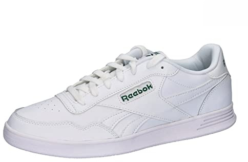 Reebok Unisex Court Advance Sneakers, Skor Vit/Klövergrön, 6 UK, 39 EU