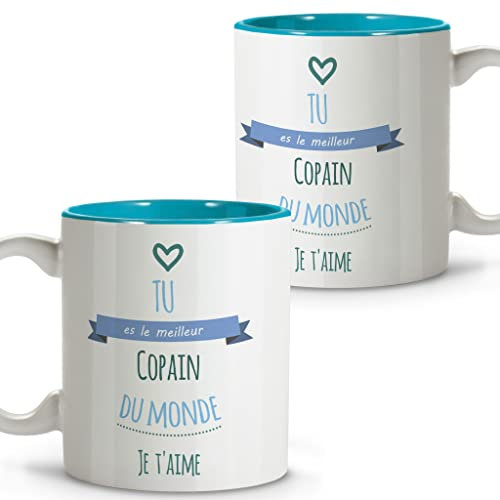 LolaPix Tasse Homme Amour. Amour Cadeau. Tasse a Cafe Original. Tasse en Céramique. 330 ml. COPAIN