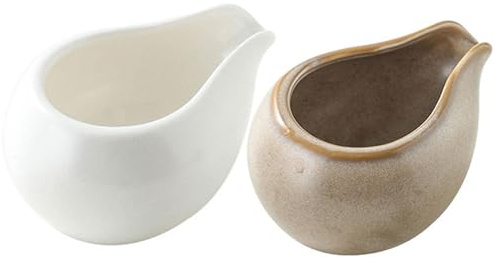 Luxshiny 10 Piezas Jarra De Crema De Café De Cerámica Jarra De Salsa Pequeña Dispensador De Leche Recipiente Para Leche Para Casa Restaurantes Bares Y Fiestas