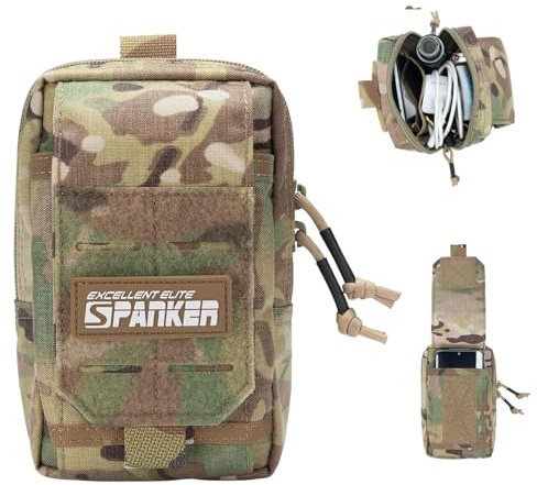 EXCELLENT ELITE SPANKER Pochette Tactique Ceinture EDC Sac pour Téléphone | sac tactique ceinture,poche molle gadget,pochette tactique téléphone portable,EDC poche,pour/randonnée/cyclisme/sport