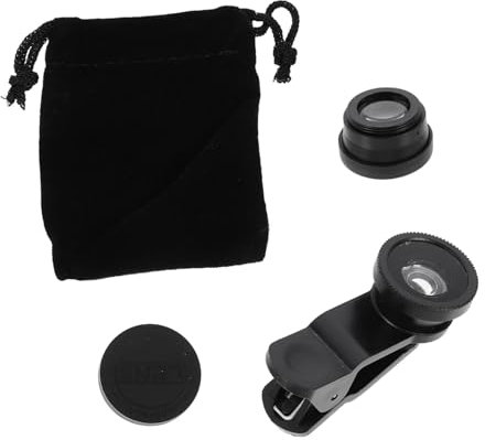 OSALADI 2sets Phone Camera Lens Kit Fisheye Wide Angle Macro Zoom Lens for Mobile Phone