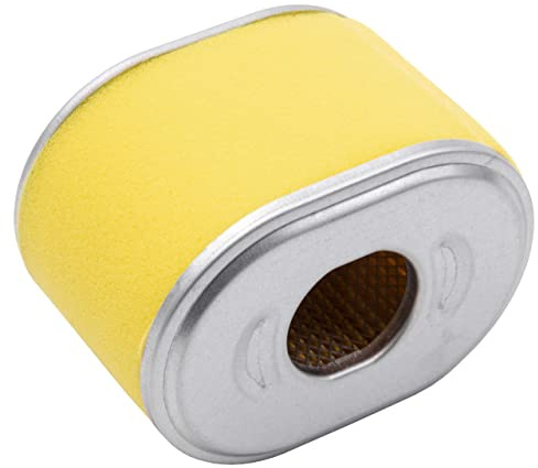 vhbw Luftfilter mit Vorfilter Ersatzfilter kompatibel mit Zipper ZI-RPE 90 | ZI-RPE 60 Rasenmäher, 10 x 7,4 x 6,9 cm Gelb Silber