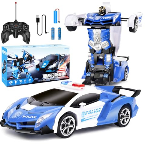 Micieycle Remote Control Car, Children's Car, 2 in 1 Transformable Robot, RC Car, Boy Girl Child Toy 3-12 Years, Christmas Birthday Gifts