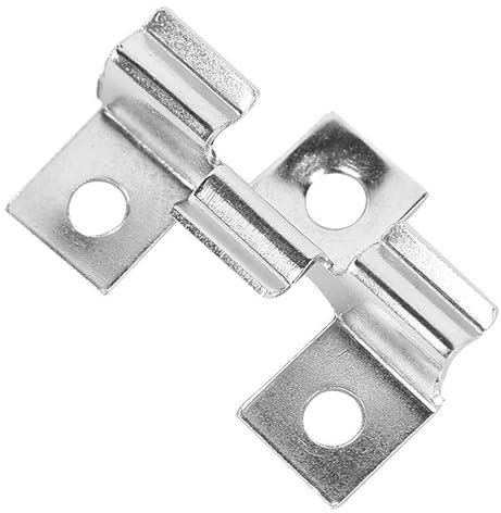 GHIBFBT 100 Stück WPC Clips Edelstahl, WPC Dielen Befestigungsclips, Terrassenclips, Klemmbereich 11/12/13/14 mm (11mm), Silber
