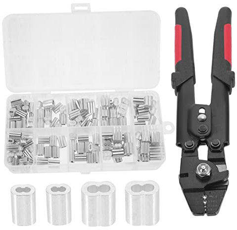 Gatuida Drahtseil Crimper Kabel-crimpwerkzeug Mit Stauchwerkzeug Für Angelzubehör Und Drahtklemmen Edelstahlgriff Mit Anti-rutsch-pad
