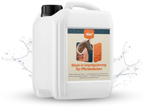 nimo® Wash-In Imprégnation pour couvertures de chevaux | Imperméabilisation pour couvertures de chevaux | Machine à laver | Imperméabilisation respirante, étanchéité contre l'humidité et la saleté |
