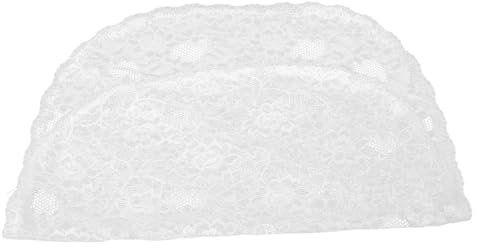FOMIYES Brautkopfbedeckung - Floraler Brautschleier Kurzer Spitzenschleier Mantilla-spitzenschleier Perfekt Für Hochzeitsaccessoires