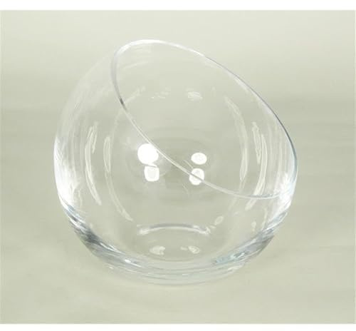INNA-Glas Glasschale NELLY OCEAN aus Glas, klar, 17cm, Ø15,5cm - Deko Schale