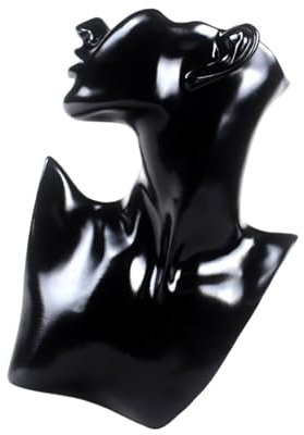 YPREWY Multifunktionaler Schmuckhalter mit Schaufensterpuppe und Hand, Kunstharzstruktur, Halskettenständer für Halsketten und Ohrringe