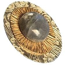 Beren broche aimantée en maillechort et bronze | Sans épingle