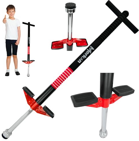 Merkan Pogo Stick, Jump Stick, Springen, Muster für Kinder, Jungen und Mädchen, Lenker aus Weichschaum, 5+, bis 70 kg