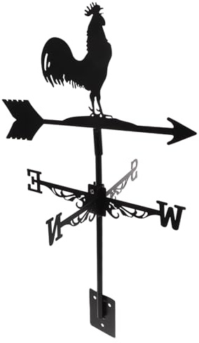 Abaodam Girouette Coq en Décorative pour Jardin Indicateur de Direction Vent 3D Animaux Résistante et Solide Décoration de Toit de Grange