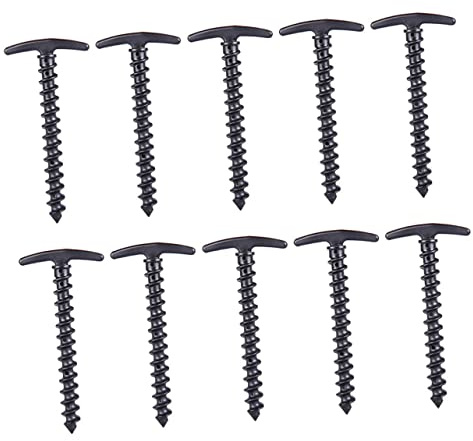 Kisangel 10pièces Lot de Piquets de Tente pour Fixation Sol Clous de Tente Nylon Piquets de Camping pour Jardin et Activités Outdoor