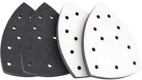 4Pcs Foam Sanding Pads for Mouse Sander, Mouse Detail Sanding Interface Pad | Durable Sandpaper Replacement Pads, Shock Absorbing Sanding Pads for Woodworking