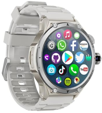 Generico Smartwatch con fotocamera rotante HD 200W da 180° e scheda SIM 4G Android 9.0, regalo eccellente
