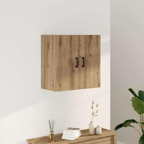 Aktenschrank Schrank Schließfachschrank,Wandschrank Artisan Eiche 60x31x60 cm Holzwerkstoff,Geeignet Für Wohnzimmer,Schlafzimmer,Badezimmer Und Mehr,Einfach Zu Montieren