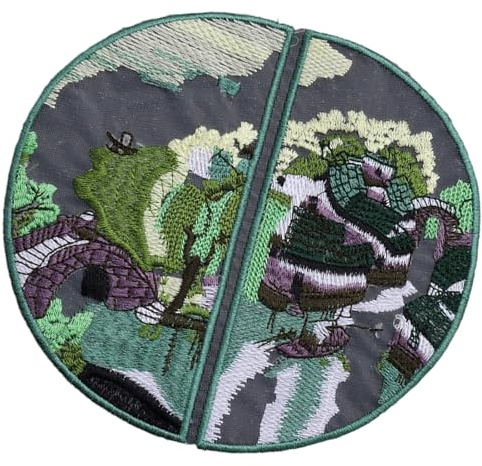 SXRQ 1. Parches bordados de tela para chaquetas Cheongsam, trajes tradicionales, bolsas de vestir y accesorios de ropa, parches de decoración de ropa