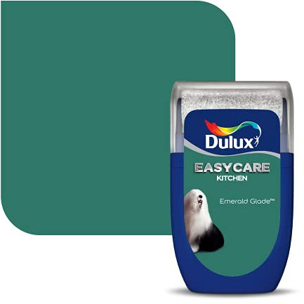 Dulux Pflegeleichte Küchen-Testfarbe, Smaragd-Lichtung, 30 ml