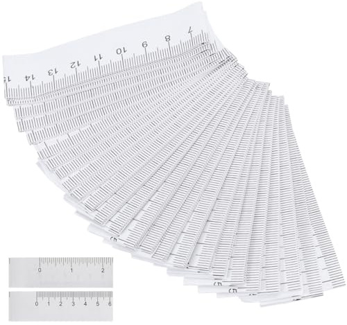 DOITOOL Mètre Ruban en Papier 1M - 100 Pcs Ruban à Mesurer Jetable Double | Face Graduation Centimètres et Millimètres, Règle de Mesure Souple pour Couture, Corps, Cl-inique, Artisanat et Bricolage