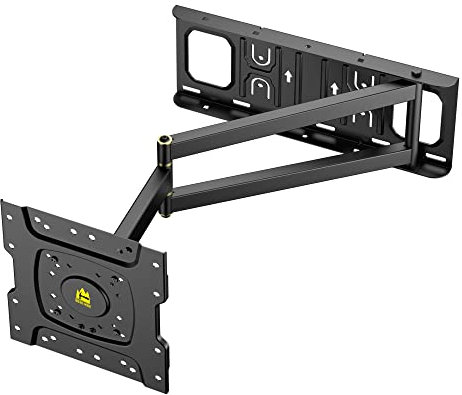 FORGING MOUNT TV Wall Bracket Mount Swivel Adjustable 650mm Long Reach Full Motion TV Mount Extendable Tilt Corner Tv Bracket for 13-43 inch Flat & Curved Tvs or Monitor up to 35kg Max VESA 200x200mm