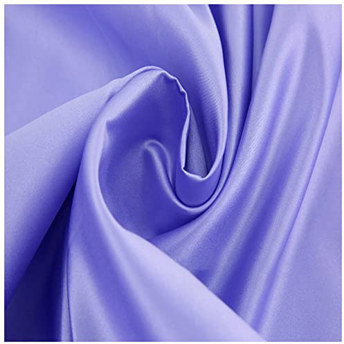 Satinstoff meterware Matter Satinstoff 150cm Breit Meterware Für Bekleidungsuntergrund Handarbeit(Color:Veilchen)