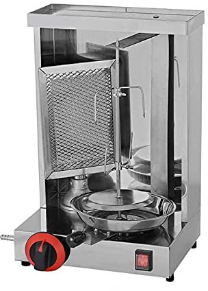 Asador Vertical, máquina de Kebab automática, máquina de Kebab Shawarma Doner, máquina de Barbacoa de Gas giratoria automática,A