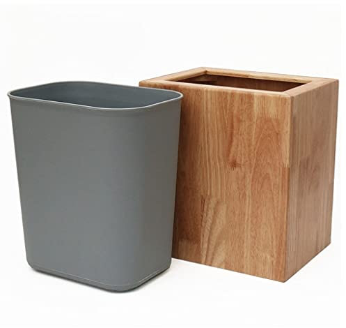 Trash Can Kitchen Lidless Household Indoor Trash Bin Grid Simple Double-layer Trash Bin Waste Paper Basket Suitable for Living Room Indoor Garbage Can