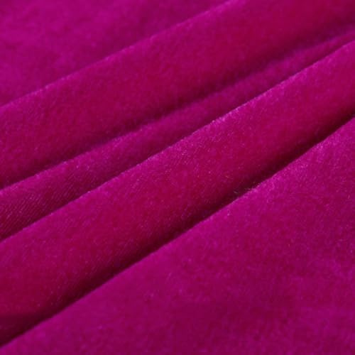 Wambere 200cm x 160cm Stoffe Meterware Bekleidungsstoffe Stoff zum Nähen,Stoffe zum Basteln,Dekostoffe für DIY Kunsthandwerk Basteln Bühnenvorhang Kleidung Feiertagsdekoration,Fuchsie