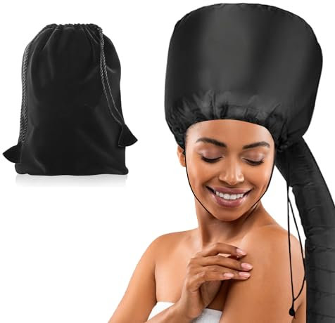 ‎CTDMJ Bonnet Hood Hair Dryer Cap, Adjustable Hooded Bonnet, Portable Hair Dryer Hood, Hair Steamer, Drying Cap for Deep Conditioning, Styling & Curling – Fits All Head Sizes