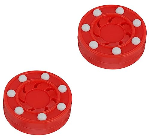 TOVINANNA 2 STK Tintenroller Sport Bodenhockey-Pucks Eishockey Kinderspielzeug Spielzeuge professioneller Hockey-Puck Spiel Hockey-Puck gewidmet Scrollrad Keks Rollschuhlaufen Fitness pp rot