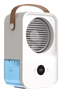 ventilador de aire acondicionado portátil Ventilador de escritorio portátil Mini ventilador de refrigeración por agua Enfriador de aire Humidificador de niebla recargable por USB de 4 velocidades Vent