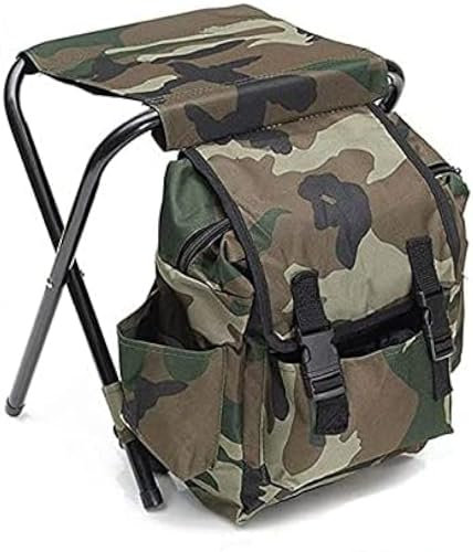 Campingstuhl, ultraleichter Rucksack-Klapphocker, tragbarer Outdoor-Klapphocker, Stuhl mit Tasche, Leichter Angelhocker, Wandern, Camping, Campingstühle