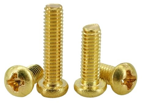 CHATROOM M2 M2.5 M3 M4 M5 M6 M8 Senkkopf-/Rundkopfschraube Metrische Gewindeeinsatzschraube Elektrische Maschinenschrauben Bolzen Messing(Color:Round Head,Size:M8x35 (5Pcs))