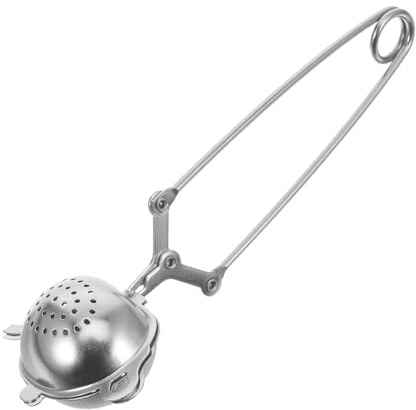 MAGICLULU Stainless Steel Tea Strainer Clip Teapot Shape Snap Spoon Tea Infuser for Brewing