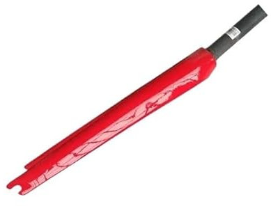 QAINKUN Federgabel 700C Vollcarbon-Straßengabel mit festem Gang 28,6 MM Rennrad Vollcarbon-Gabel mit geradem Rohr Fahrradgabel(Red)