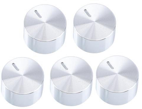 OSALADI 5stücke Teiliges Aluminiumlegierung Herdknöpfe Für Gasherd Rutschfeste Bedienung Langlebige Brenner Drehregler Ersatz Für Elektrische Kochfelder Einfache Montage Kompatibel